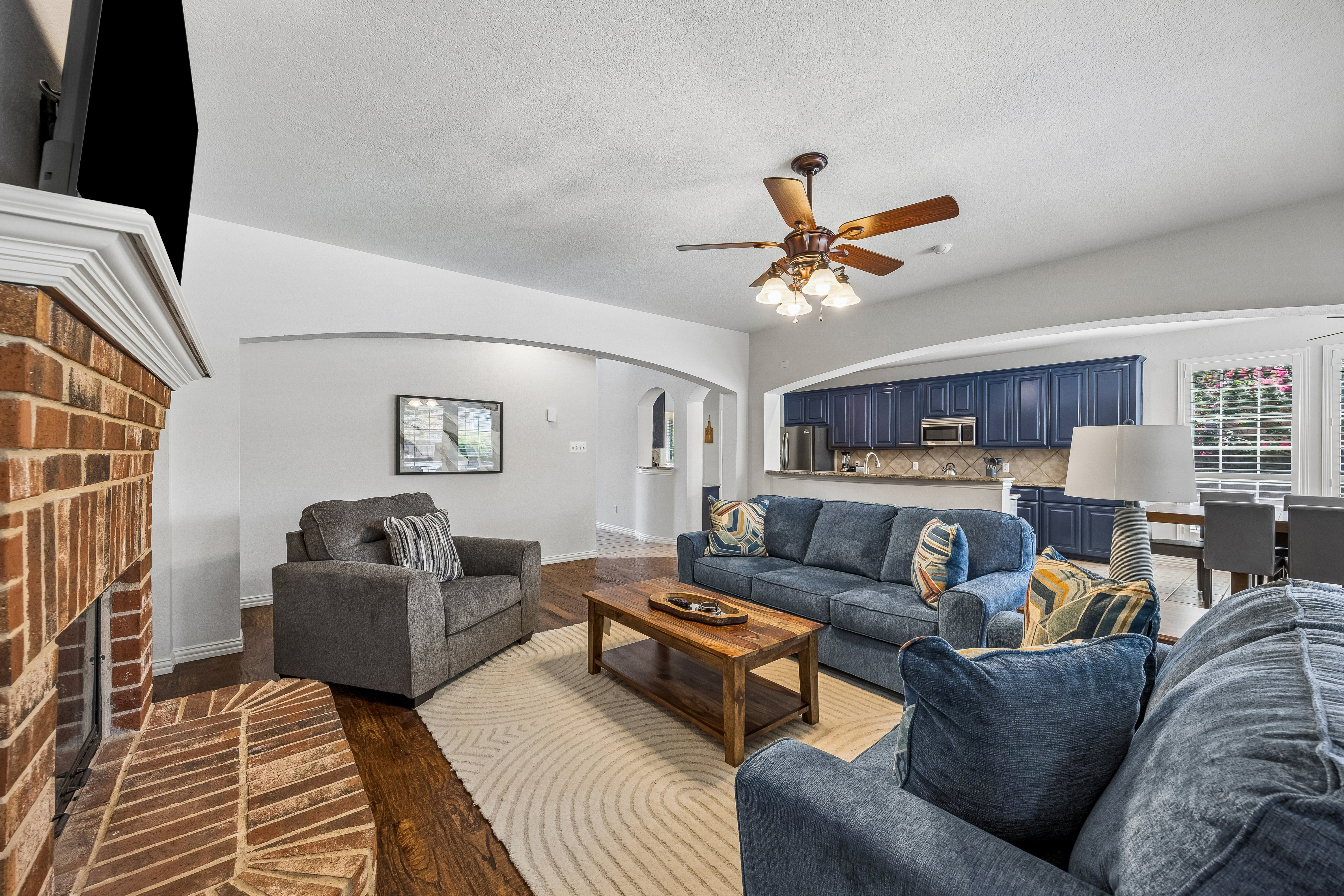Open-concept living room